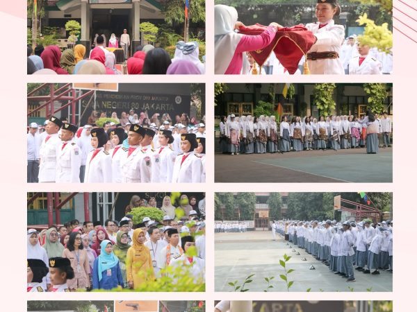 Upacara Peringatan Hari Ulang Tahun (HUT) Republik Indonesia Ke-81 di SMA Negeri 80 Jakarta pada